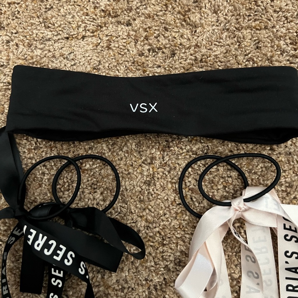 NWOT Victoria Secret headband and hair ties